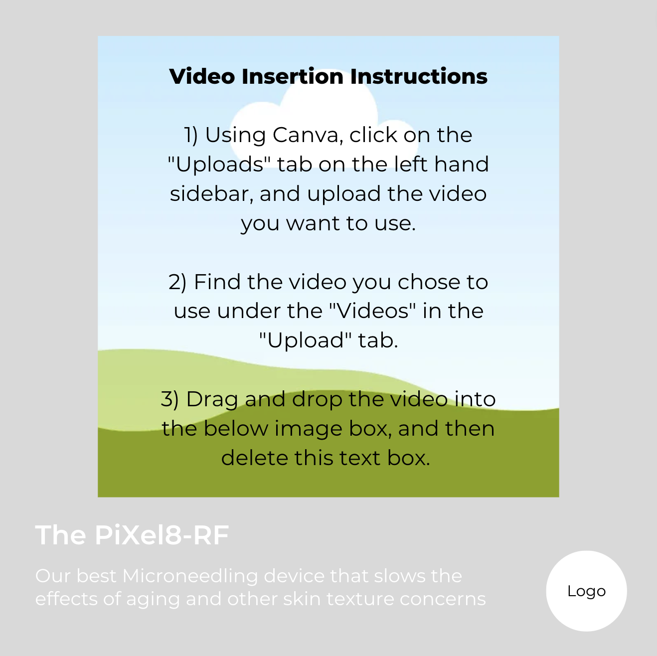 PiXel8-RF Video Template - Square Video
